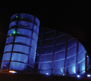 Haverhill's Laser-lit Roundabout